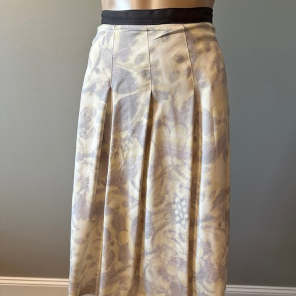 ANNE KLEIN YELLOW AND GRAY SKIRT